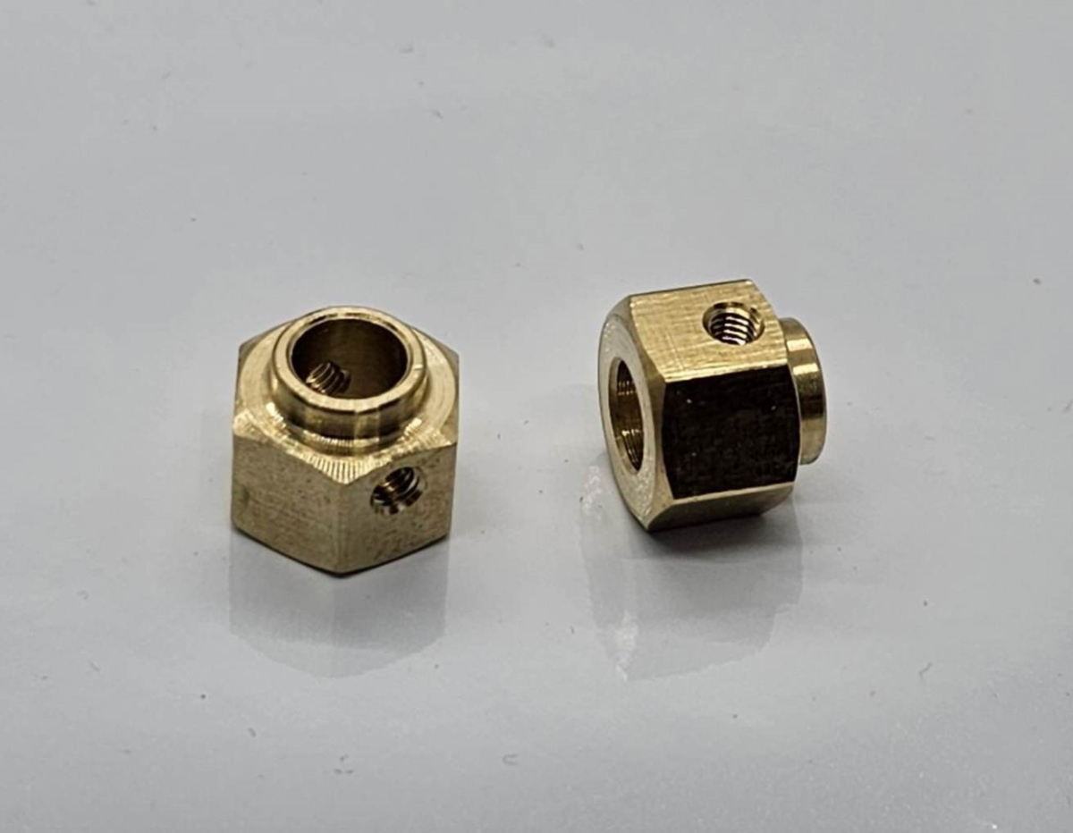 Picture of Team KNK KNK12X8BRAT 12 x 8 mm Wide Brass Hex for Traxes TRX4