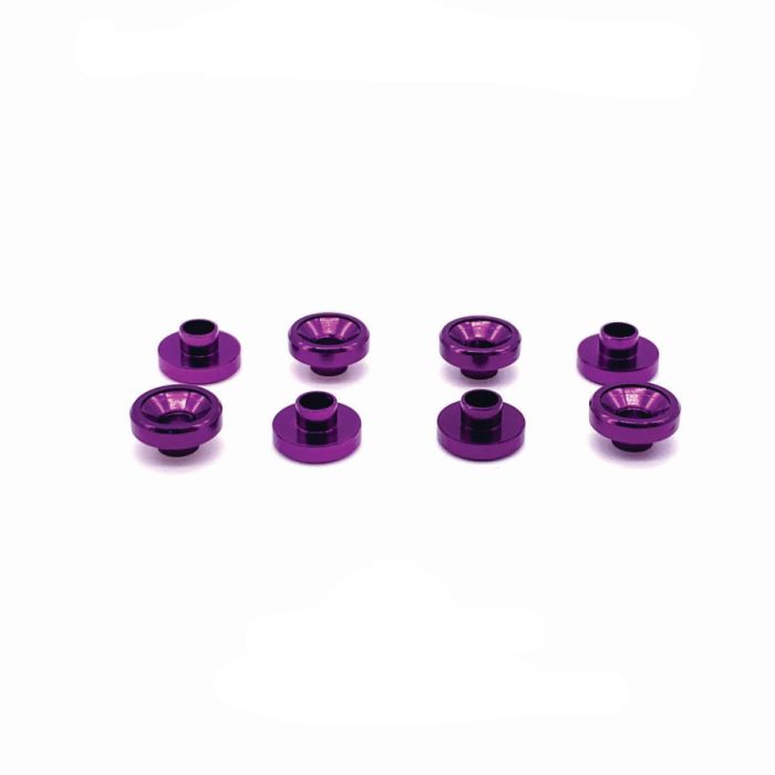 Anodized Servo Washers, Purple - Pack of 8