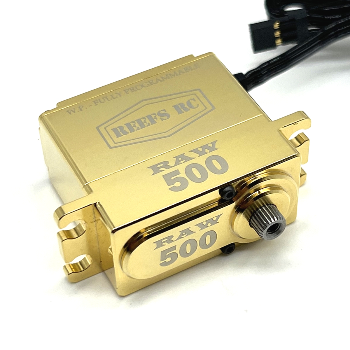 Picture of Reefs RC SEHREEFS159 RAW500 Brass Edition Programmable Waterproof Brushless Servo
