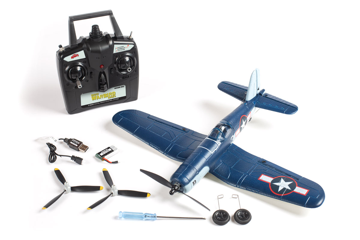 F4U Corsair Jolly Rogers Micro RTF Airplane with Pass