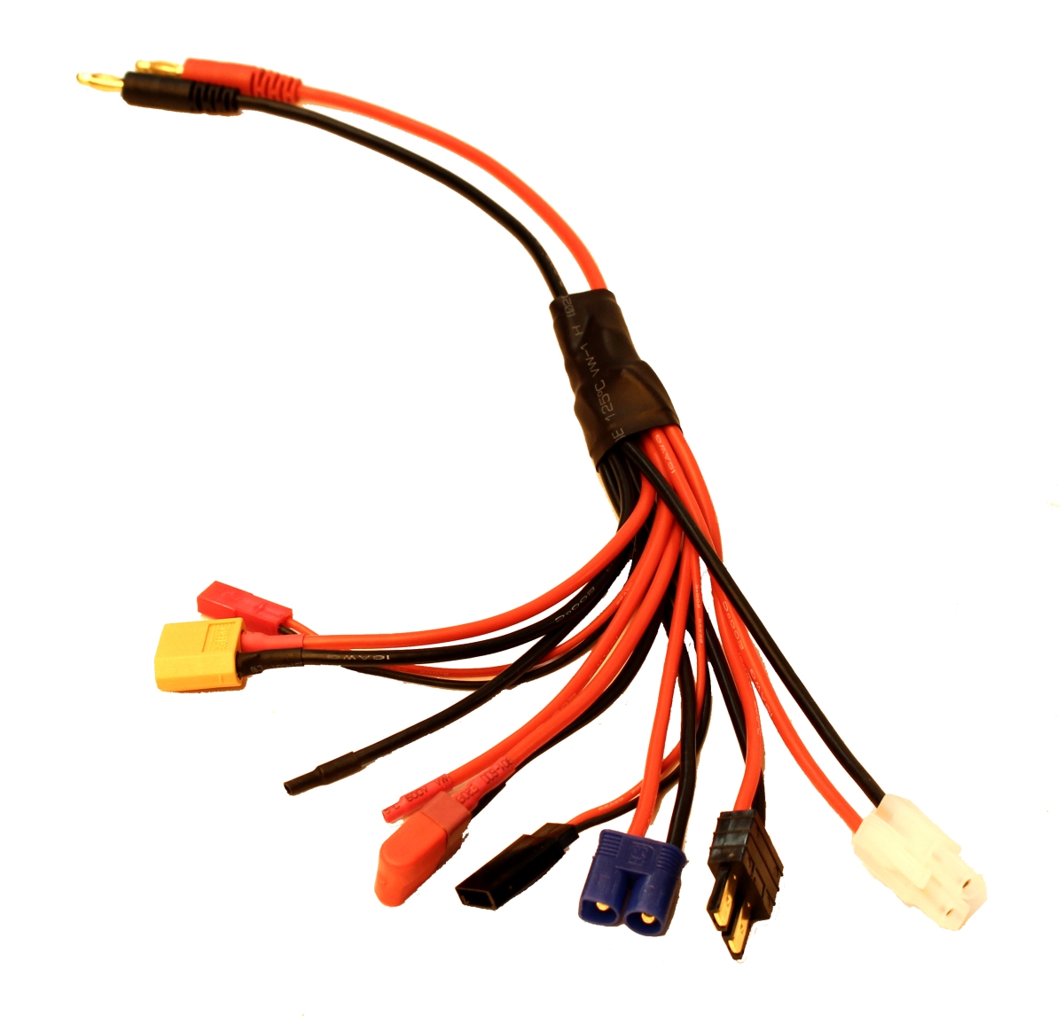 RCE1624 300 mm Wire Charge Adapter with 8 Function to Male 4 mm bullets