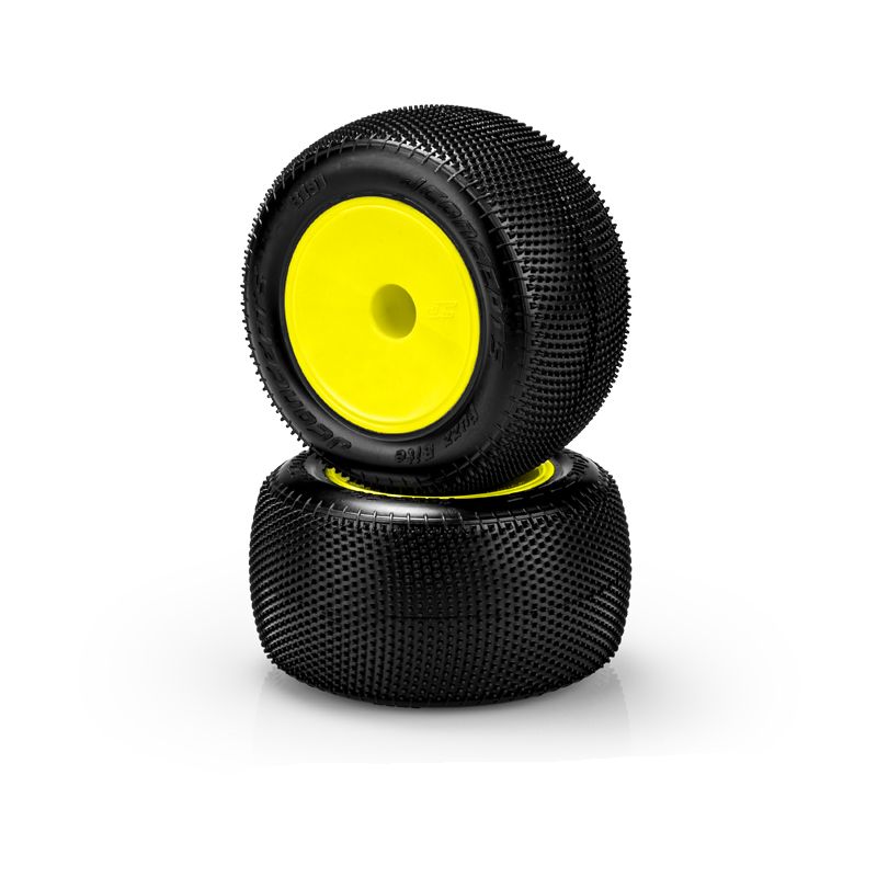 Picture of J Concepts JCO3191201091 2.2 in. Fuzz Bite Pink Compound Stadium Truck Tire for On 3354 Wheel&#44; Yellow