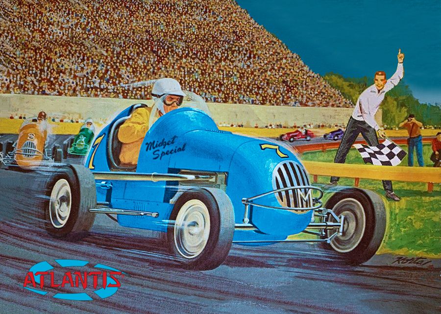 1 by 20 Scale Midget Racer Plastic Model Kit