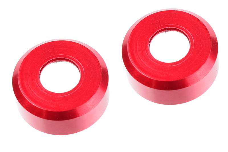 COR00180-532 1.5 mm HDA Outer Aluminum Suspension Arm Insert, Red - 2 Piece