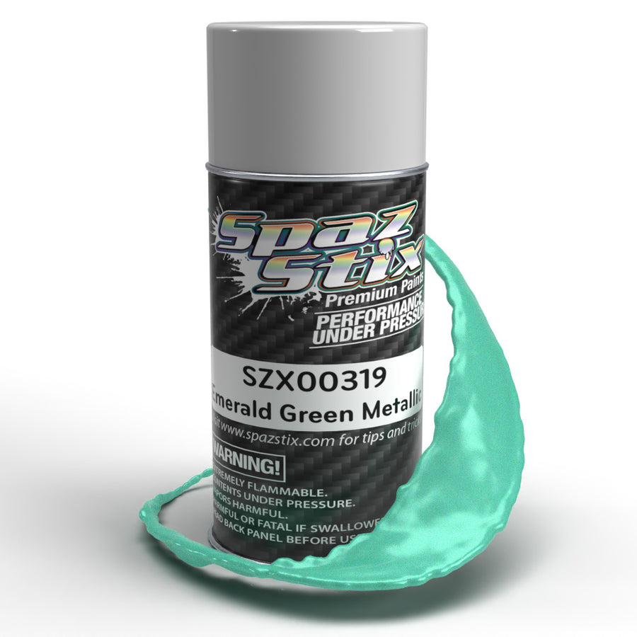 2 oz Bottle Metallic Airbrush Ready Paint, Emerald Green