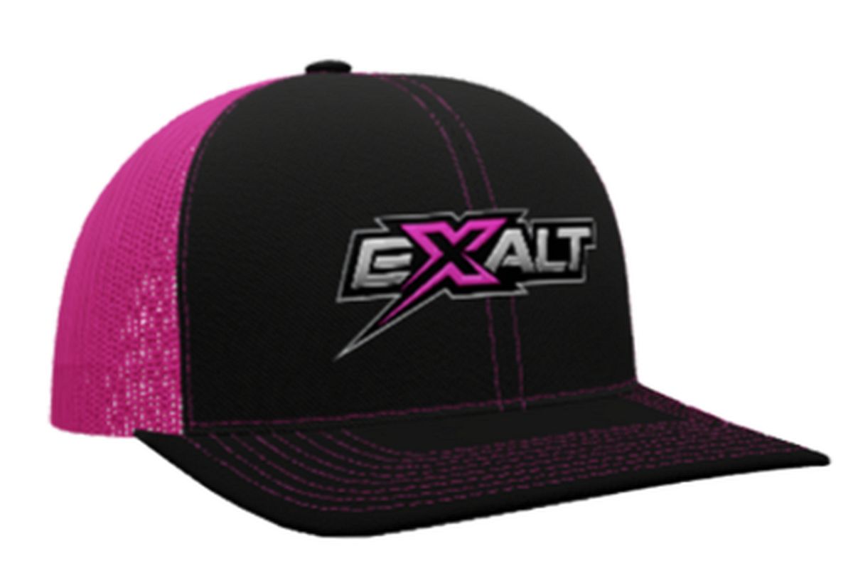 Picture of Exalt EXA104PK Exalt Shapback Hat&#44; Flo Pink & Black - One Size