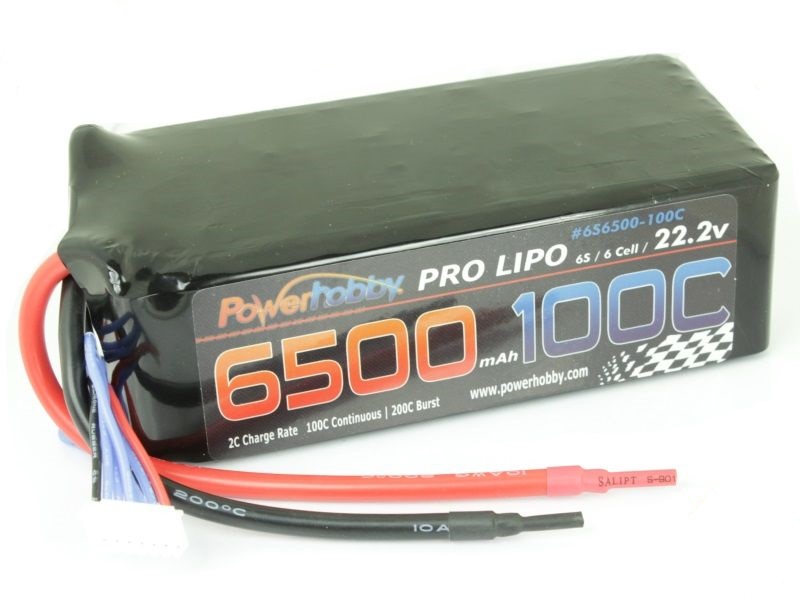 Picture of Power Hobby PHB6S6500100C 22.2V 6S 100C LiPo Battery
