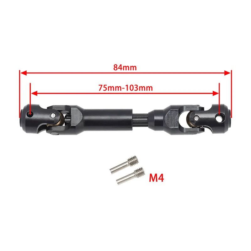 PHB5212 CVD 75-103 mm TRX-4 Wraith Universal Spline Drive Shaft