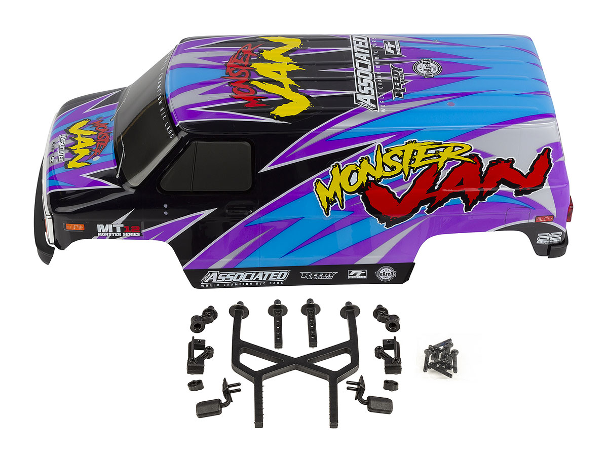 Picture of Team Associated ASC41116 MT12 Monster Van Body Set&#44; Painted