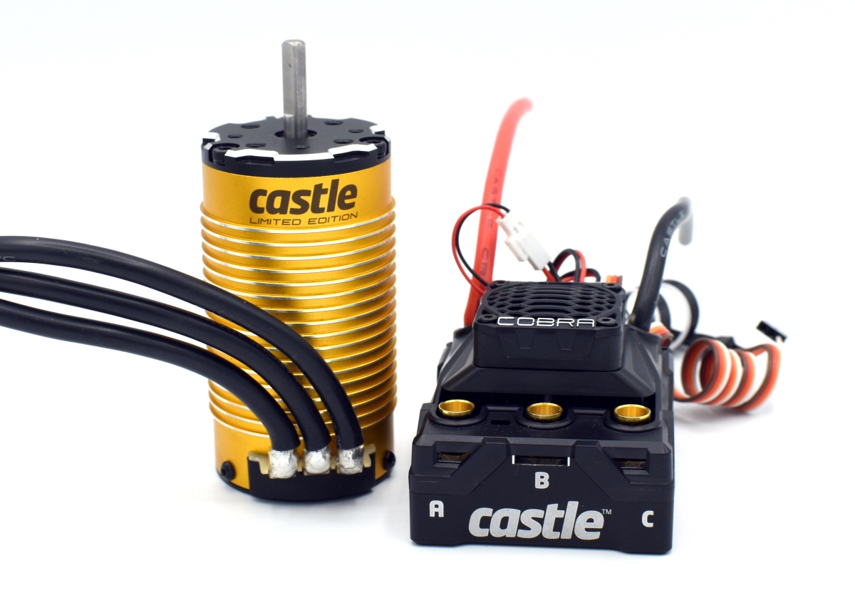 Picture of Castle Creations CSE010-0172-04 8 25.2V ESC with Limited Edition Gold 1515-2200kV V2 Motor