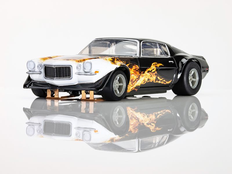 Camaro 1970 Wildfire HO Scale Slot Car, Black, Yellow & Orange