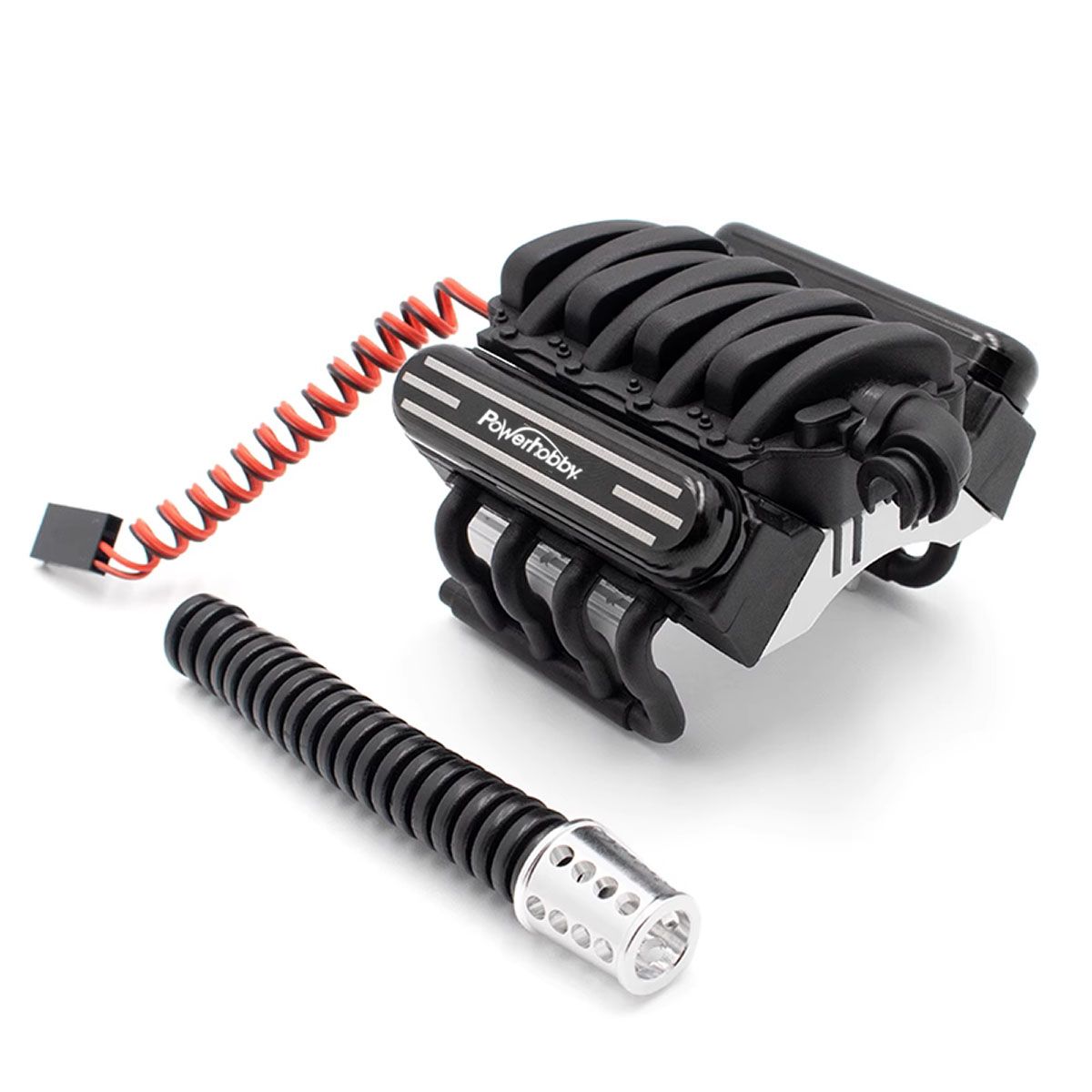Picture of Power Hobby PHB5684 V8 Engine Motor Heatsinks & Cooling Fan for TRX-4 &SCX10