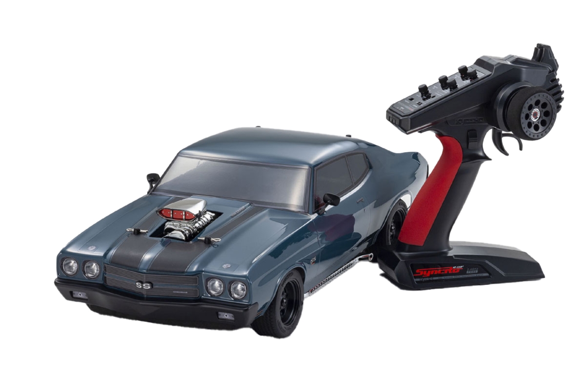 Picture of Kyosho KYO34494T1 Fazer Mk2 VE 1970 Chevelle Supercharged&#44; Dark Blue