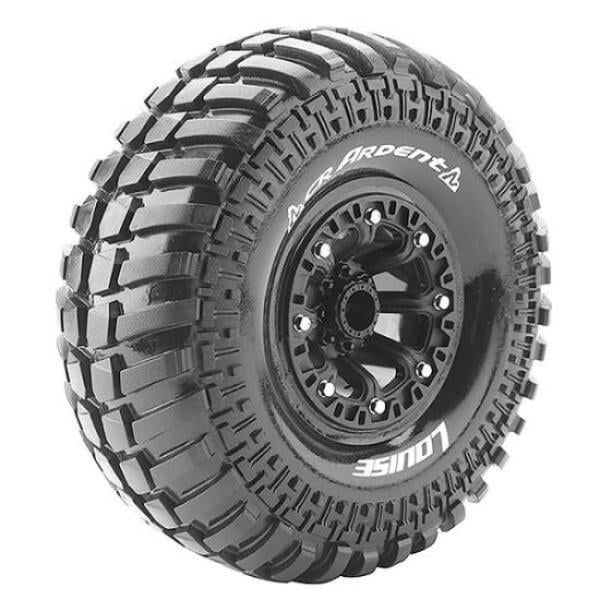 2.2 in. Black Rim 12 mm Hex 1-10 Scale Super Soft CR-Ardent Tire