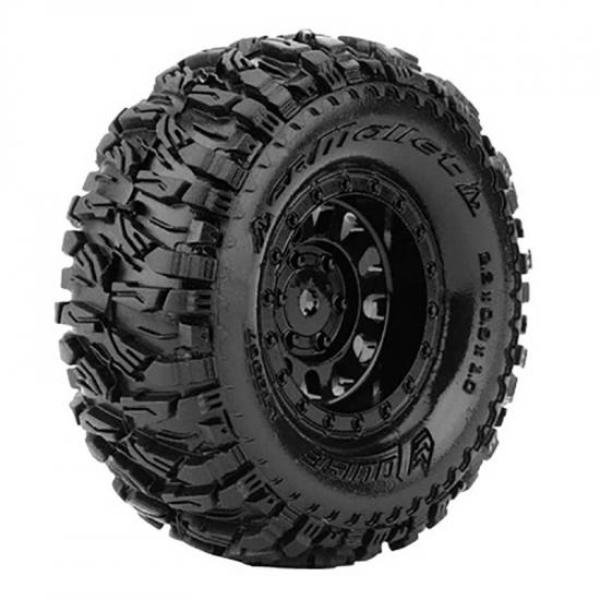 1.0 in. Black Rim 7 mm Hex 1-24 Super Soft 1-18 Scale CR-Mallet Tire