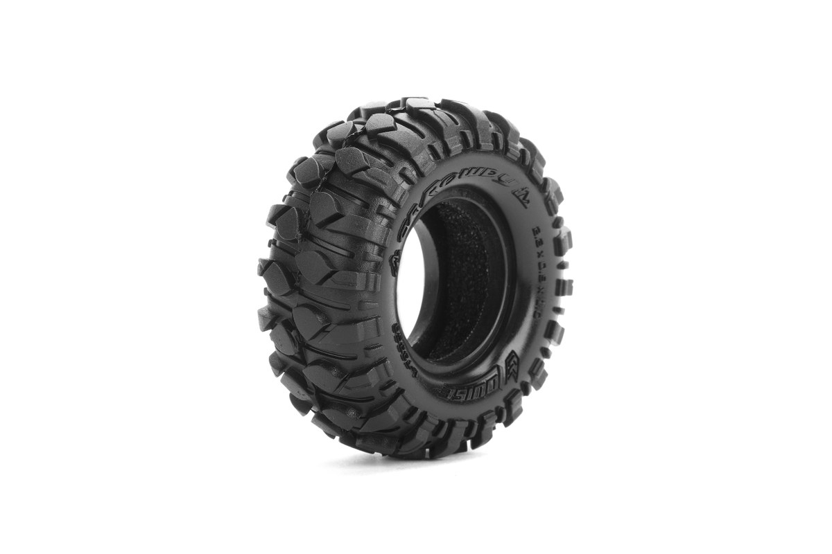 LOUL-T3368VI 1-24 Super Soft Front & Rear Tire 1-18 Scale CR-Rowdy Tire