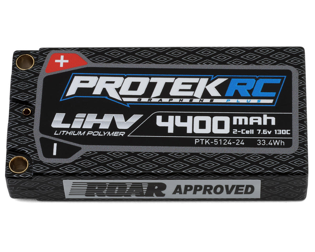 Picture of Protek RC PTK512424 7.6V 2S 130C Low IR Si-Graphene HV ULCG Shorty Lipo Battery