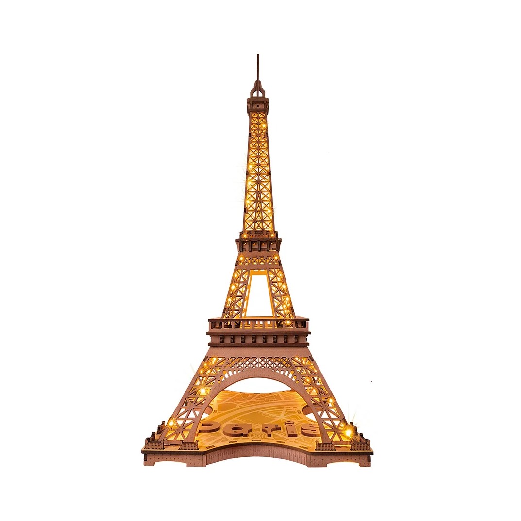 ROETGL01 Night of the Eiffel Tower 3D Wooden Puzzle