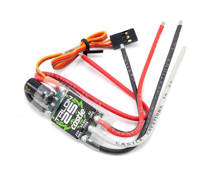 CSE010-0128-00 Talon 25 Amp ESC 6S 25V with 8 Amp BEC Electric Motor -  Castle Creations