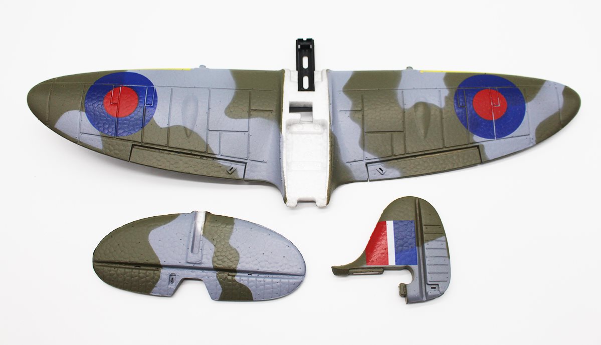 Rage RC RGRA1373 Main Wing & Tail Micro Spitfire V2 Replacement Part