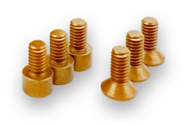 EXA0242G Complete Spec Motor Aluminum Screw Kit, Gold
