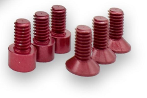 EXA0242R Complete Spec Motor Aluminum Screw Kit, Red
