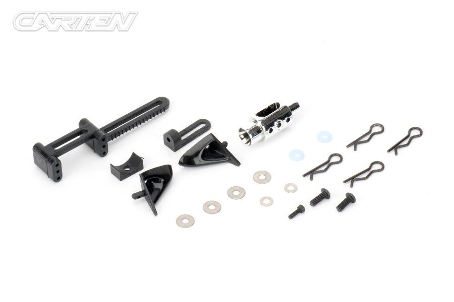 LOUNHA439 Back Millor & Exhaust Pipe for Drift & Rally