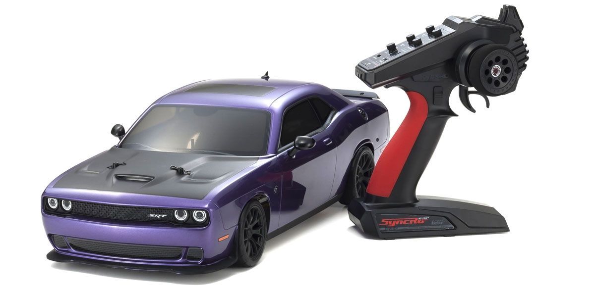 Picture of Kyosho KYO34415T1C Fazer MK2 2015 Purple Dodge Challenger 1-10 Readyset RC Car