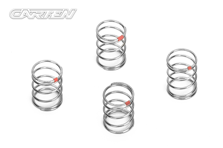 LOUNBA227 1.2 x 22 mm Soft Shock Spring for T410 Drift, Red