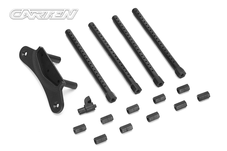 LOUNBA245 Front Bumper Hold & Body Mount for T410 Drift