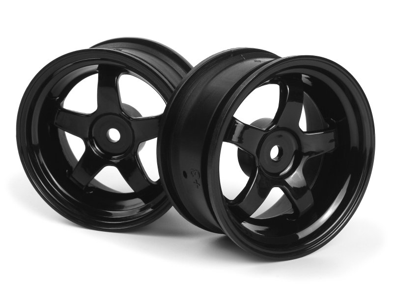 HPI160524 26 mm Work Meister S1 Wheel, Black - 2 Piece