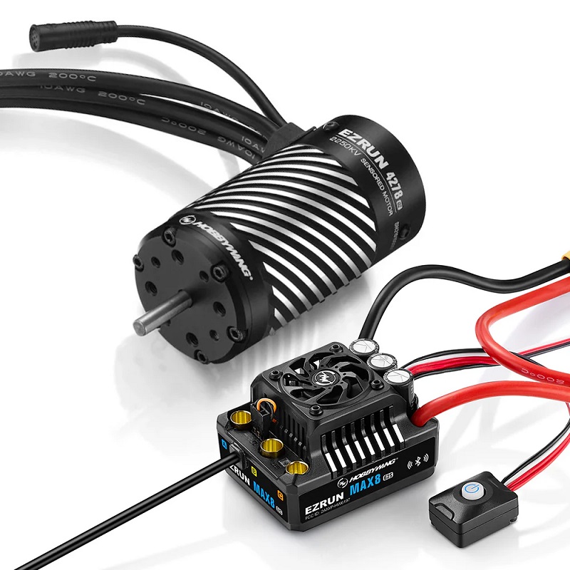 Picture of Hobbywing HWI38020376 1-8 Scale Ezrun Max8 G2S ESC & 4278SD 2250KV G2 Motor Combo - Bluetooth