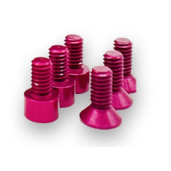 EXA0242P Complete Spec Motor Pink Aluminum Screw Kit
