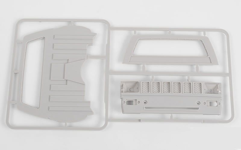 RC4ZB0074 Mojave II Cab Back Panels & Grill Parts Tree, Primer Gray