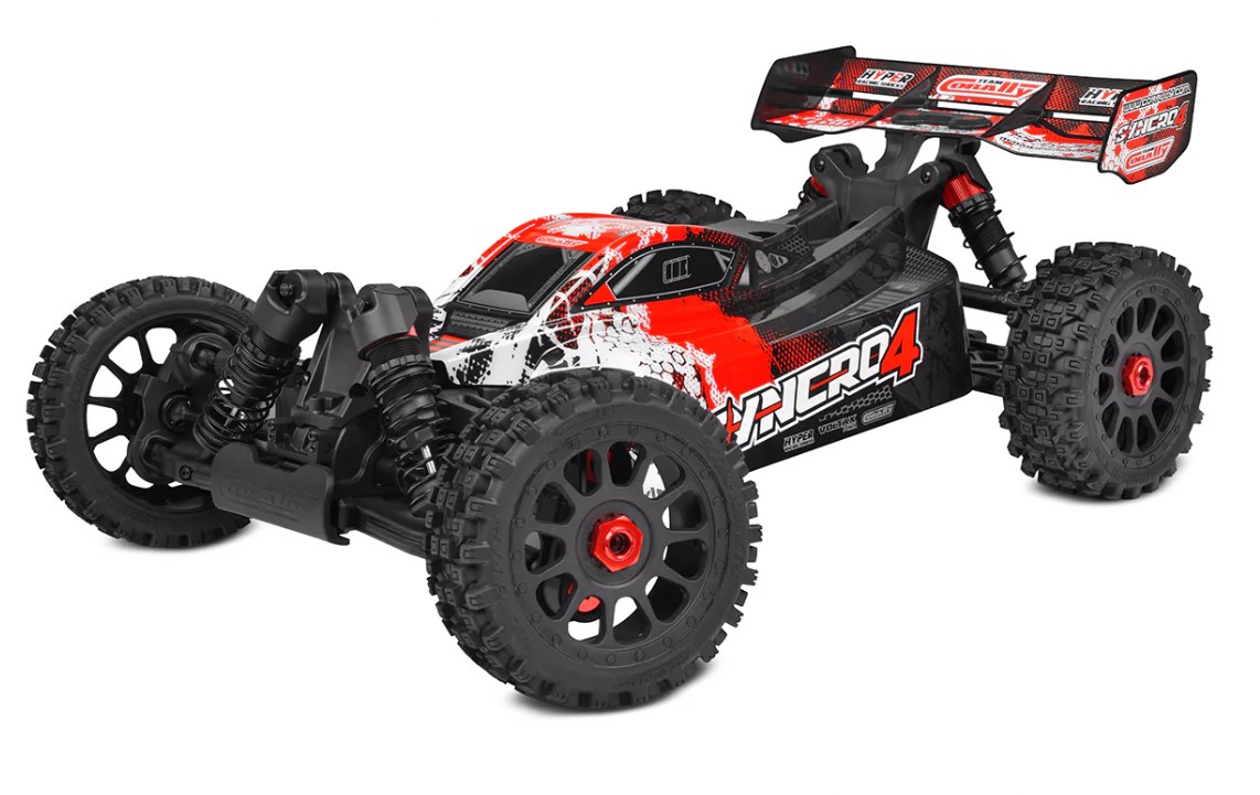 COR00287-R 1-8 Scale Syncro-4 4S Brushless Off Road Buggy - RTR, Red