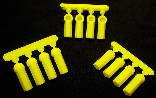 Heavy Duty Rod Ends, Yellow - 12 Piece