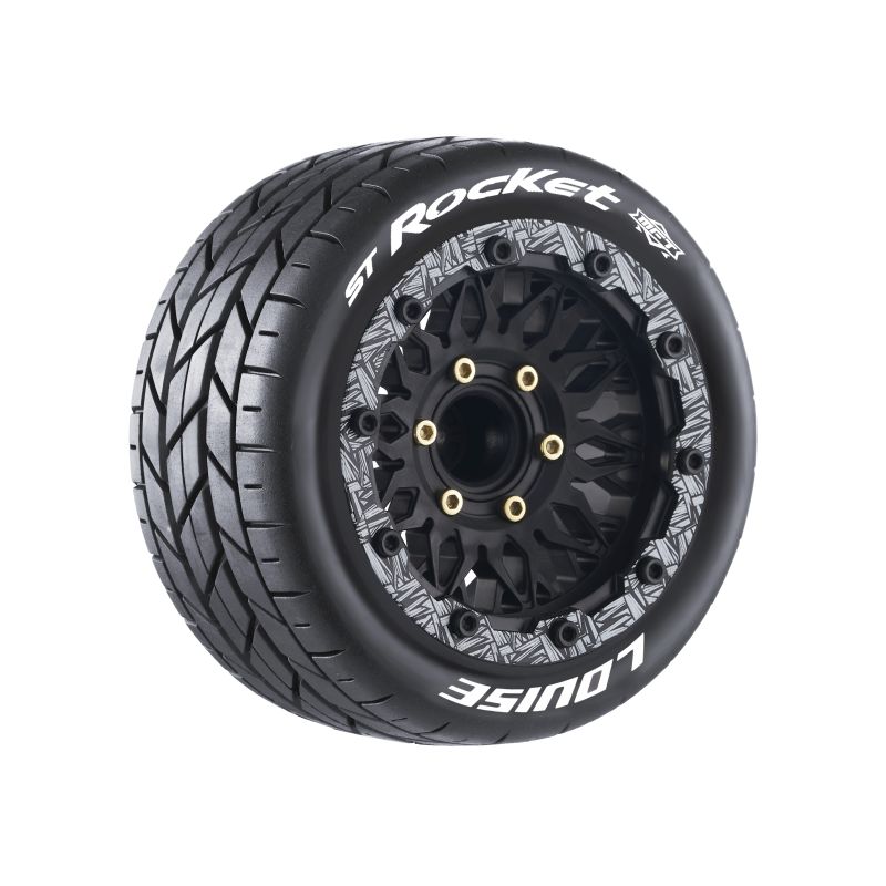 LOULT3311SX MFT ST-Rocket Soft 1-10 Stadium Truck Tire with 0.5 in. Offset