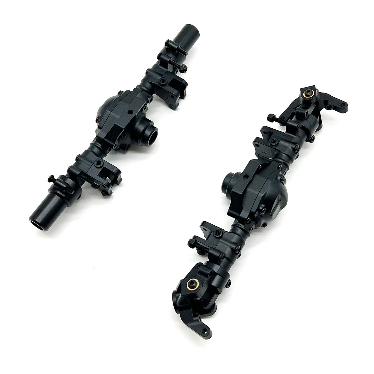 RCE1971BK Front & Rear Black Aluminum Axle Housing Set for CEN Ford