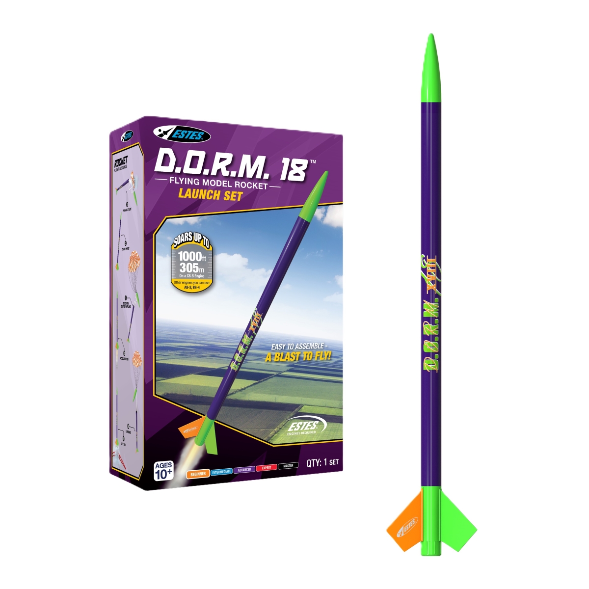 EST3237 D.O.R.M Launch Model Rocket Set