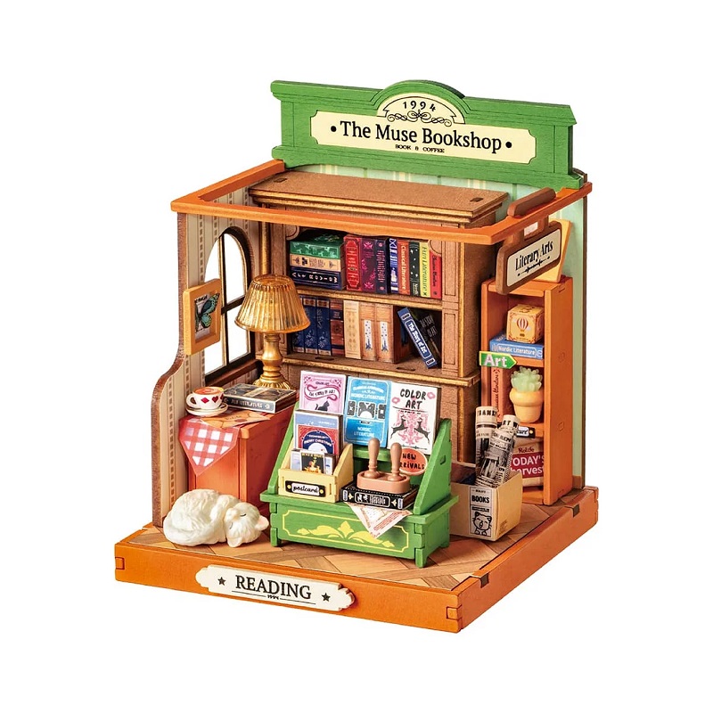 ROEDS040 The Muse Bookshop Super Mini Houses Little Warm Spaces Toy