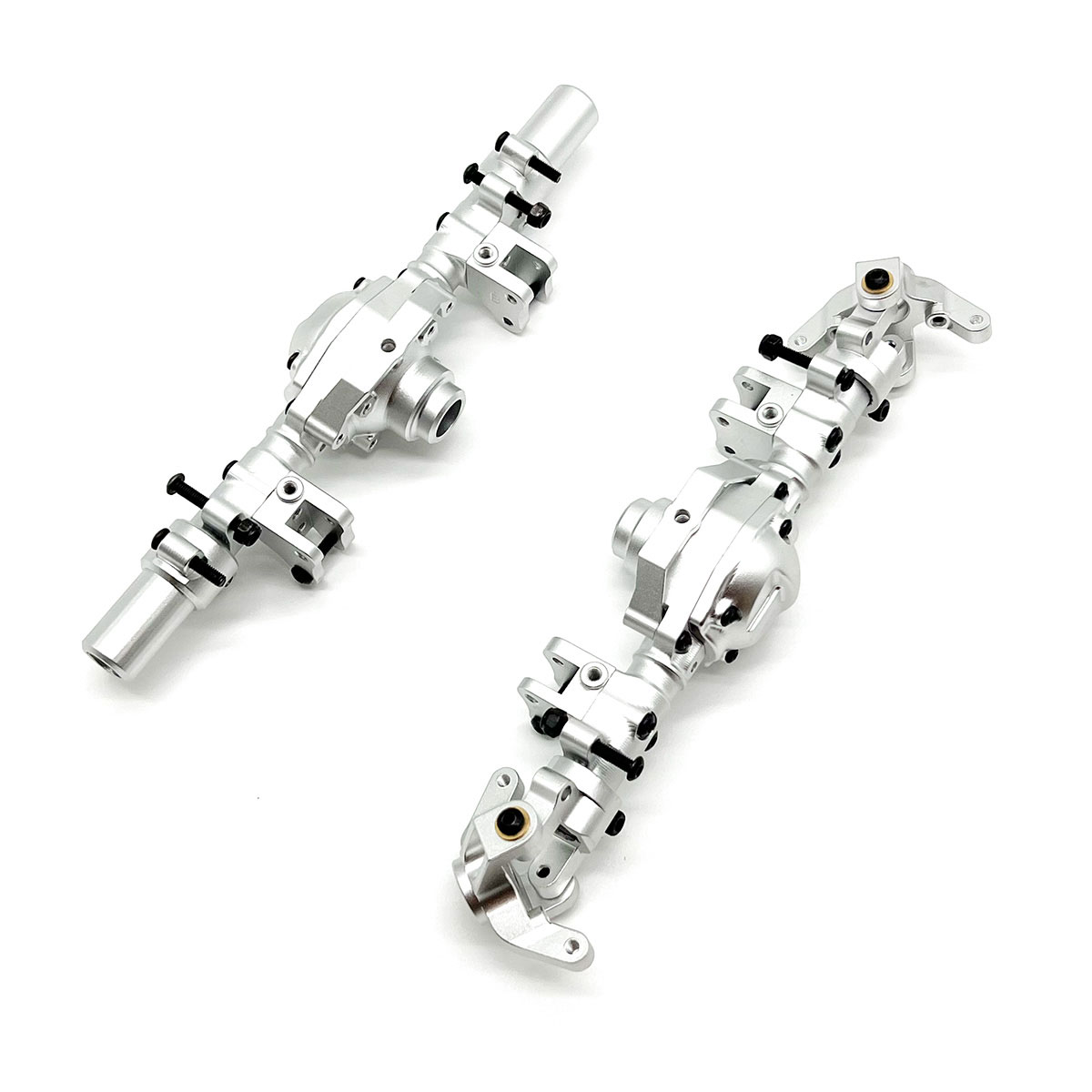 RCE1971S Front & Rear Silver Aluminum Axle Housing Set for CEN F-250