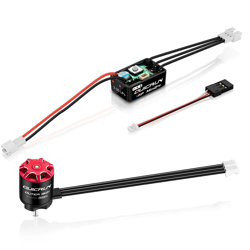HWI38020436 QuicRun WP Mini24 ESC & 1621SL 3500KV Motor Combo