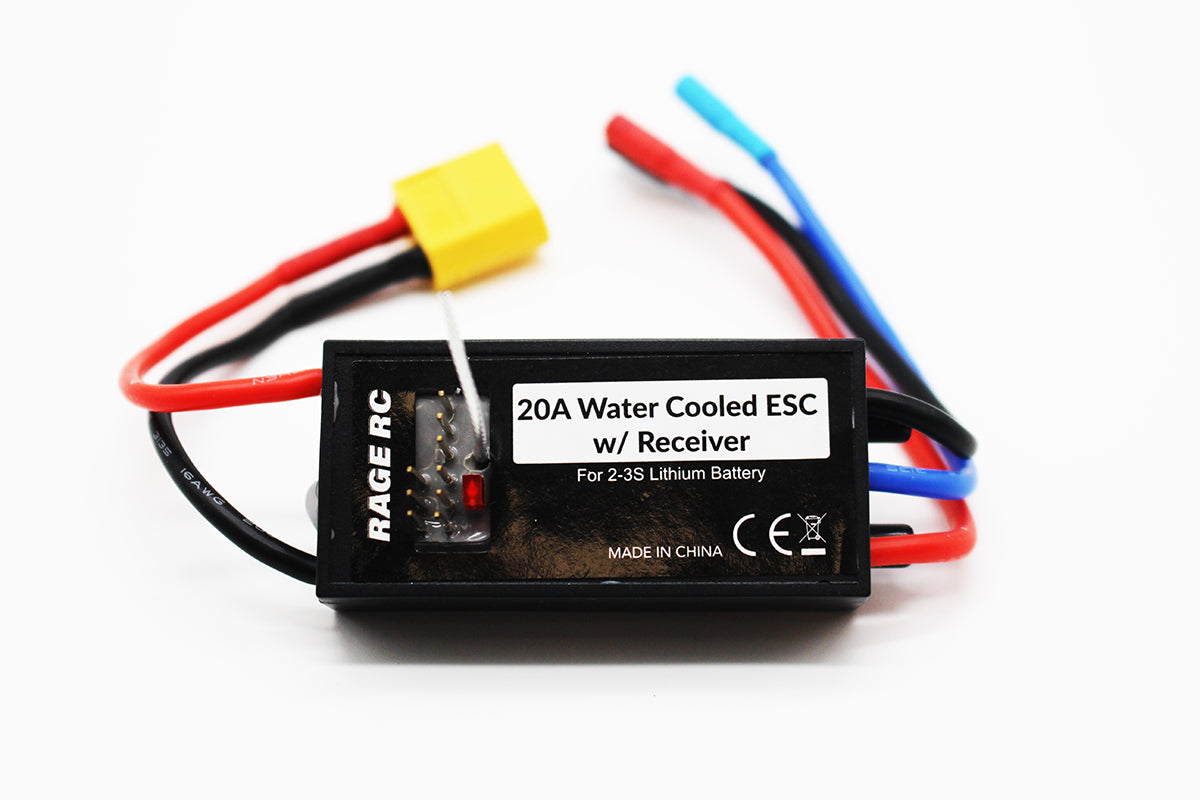 Rage RC RGRB1465 2 Channel Light Wave 400BL 2.4GHz ESC Integrated Receiver