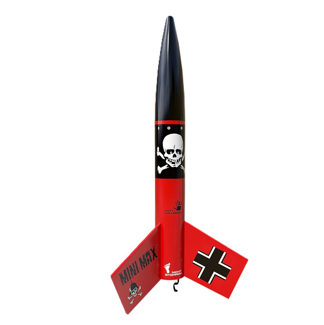 EST2445 Mini Max Der Red Max Launch Model Rocket Kit