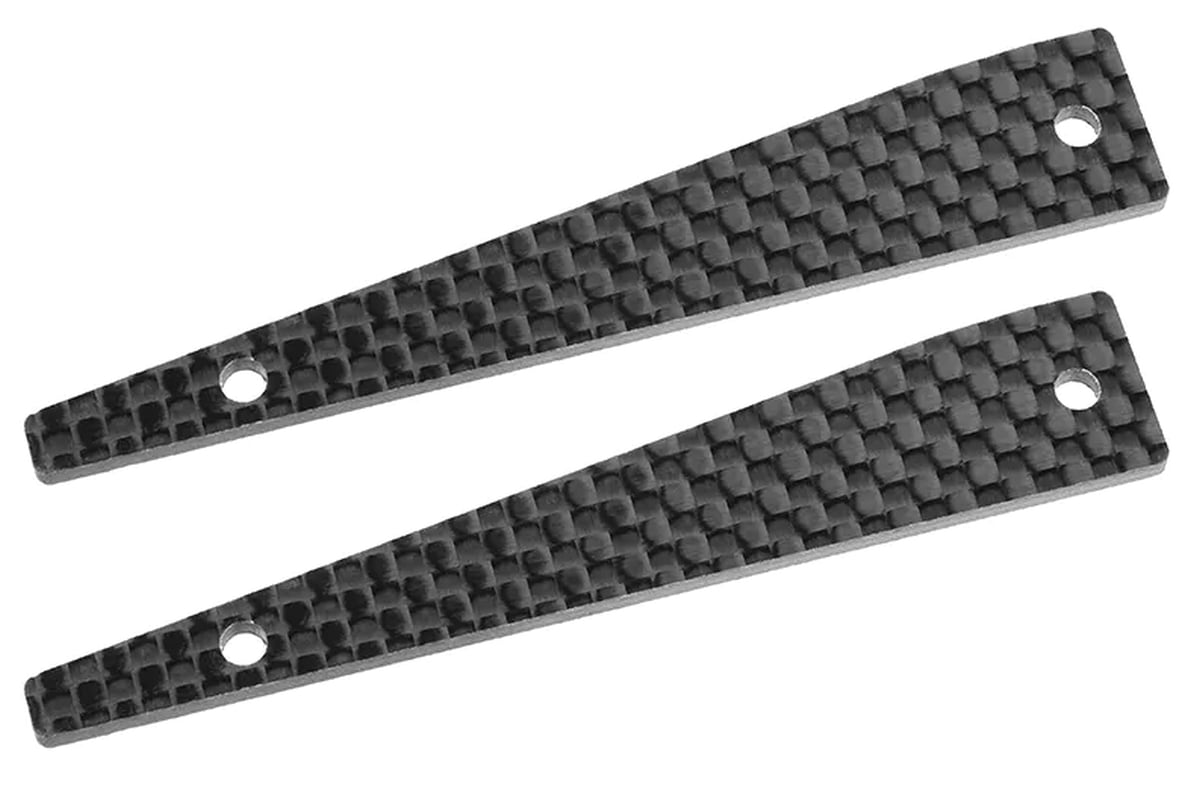 COR00180-842 2 mm Upper Front, Left & Right Suspension Arm Stiffener, Graphite - 2 Piece