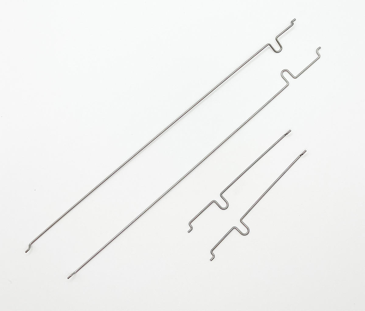 P-40 Steel Pushrod Set - Silver - Durable Steel Construction