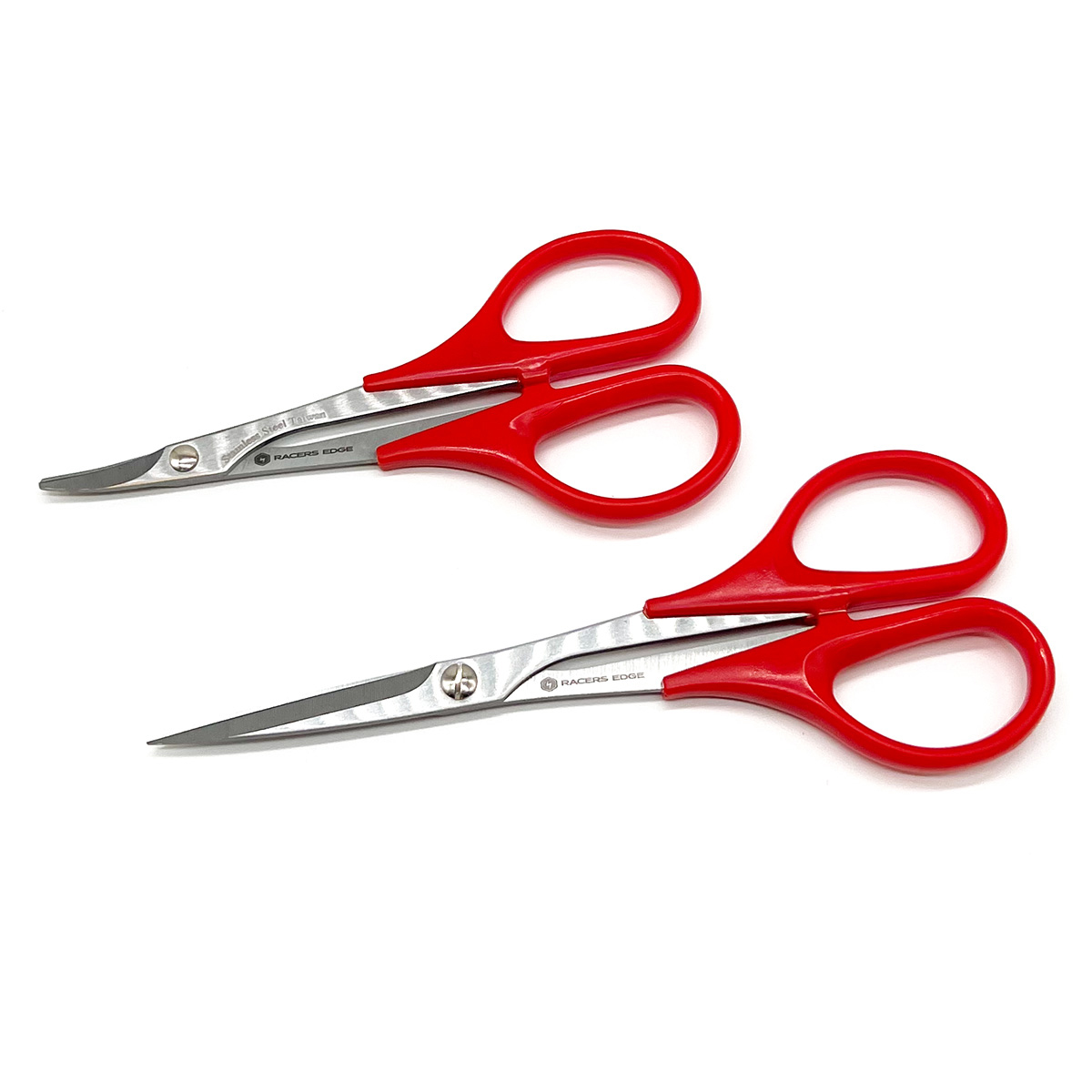 RCE70257 Curved & Straight Lexan Scissors Set, Red