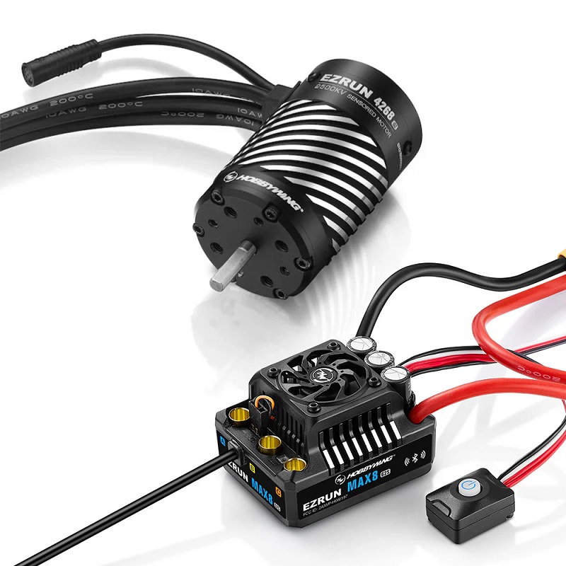 Picture of Hobbywing HWI38010606 MAX8 GS2 ESC 4268SD 2500KV G2R Motor 3-6S Combo