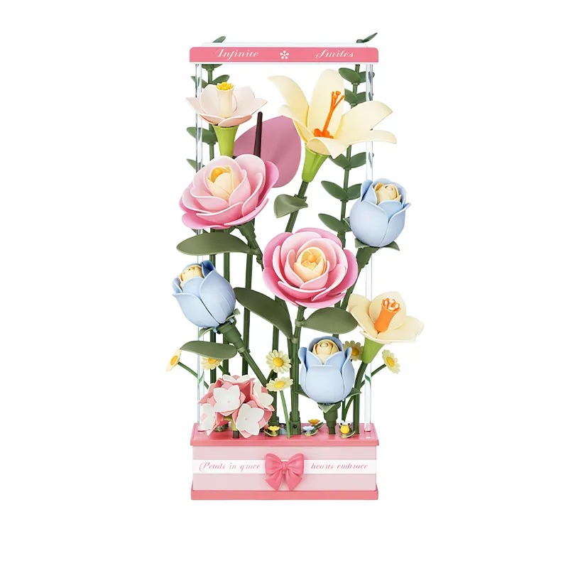Picture of Robotime ROEAF01D Blooming Bouquet Box&#44; Multi Color