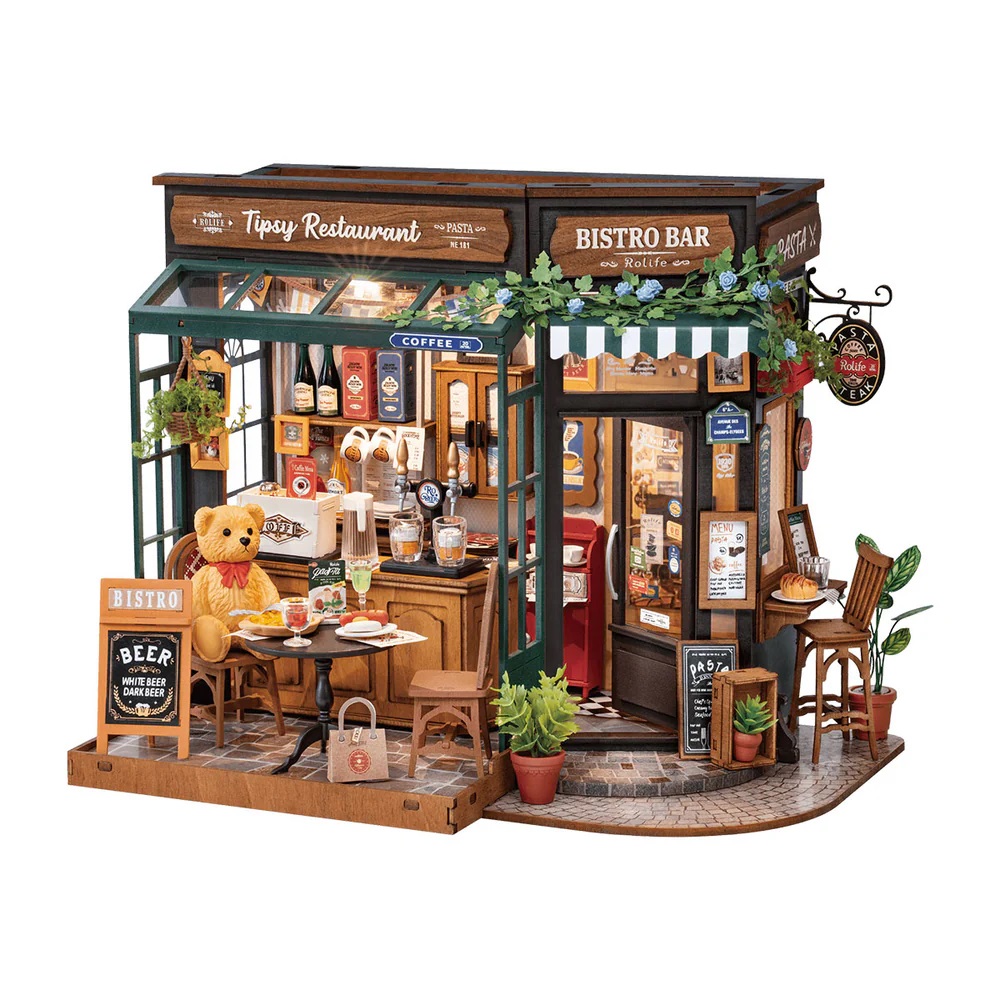ROEDG167 DIY Miniature House Tipsy Restaurant